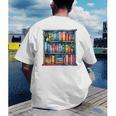 Reading And Bookcase Magic Book Premium Men's Back Print T-Shirt