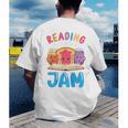 Reading Is My Jam I Love To Read Books Boy Girl Men's Back Print T-Shirt Reading Is My Jam I Love To Read Books Boy Girl Men's Back Print T-Shirt