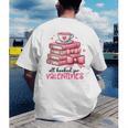 Retro Groovy Valentine Men Women Kid Tees By Emily All Booked For Valentines Book Reading Bookworm Nerdy Men's Back Print T-Shirt Retro Groovy Valentine Men Women Kid Tees By Emily All Booked For Valentines Book Reading Bookworm Nerdy Men's Back Print T-Shirt