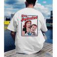 Retro Vampire Book Cover Style Stay Hydrated Halloween Men's Back Print T-Shirt