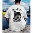 Salem Witch Book Club Bookish Halloween Cat Women Men's Back Print T-Shirt Salem Witch Book Club Bookish Halloween Cat Women Men's Back Print T-Shirt