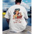 Smutty Spicy Book Reader Spread Those Pages Like A Good Girl Men's Back Print T-Shirt Smutty Spicy Book Reader Spread Those Pages Like A Good Girl Men's Back Print T-Shirt