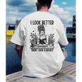 Smutty Spicy Book Smut Reader I Look Better Bent Over A Book Men's Back Print T-Shirt