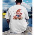 Snowman Reading Books Lovers Christmas Librarian Bookworm Men's Back Print T-Shirt Snowman Reading Books Lovers Christmas Librarian Bookworm Men's Back Print T-Shirt
