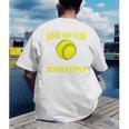 Softball Scorekeeper For a Score Book Keeper Premium Tri-Blend Men's Back Print T-Shirt