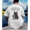 At Times I Think To Myself Drop The Book And Get Stuff Done Men's Back Print T-Shirt