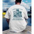 I Tried To Form A Gang Book Club Quote For Women Men's Back Print T-Shirt I Tried To Form A Gang Book Club Quote For Women Men's Back Print T-Shirt
