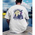 Vintage Sexy Witch Spooky Readers Book Lover Club Halloween Men's Back Print T-Shirt