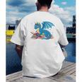 In A World Full Of Bookworms Be A Book Dragon Men's Back Print T-Shirt