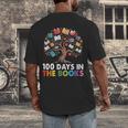 100 Days In The Books Reading Teachers Librarians School Men's Back Print T-Shirt
