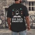100 Days Smarter Astronaut Book 100th Day Girls Kids Women Men's Back Print T-Shirt