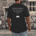 67 Meme Book Lover & Reading Humor Bookworms Slang Men's Back Print T-Shirt