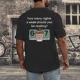 67 Meme English Teacher Reading Book Lover Humor Men's Back Print T-Shirt