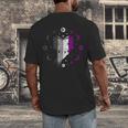 Ace Pride Book With Stars Moons And Magic Hand Men's Back Print T-Shirt