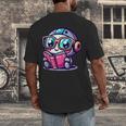Adorable Book Lover Robot With Reading Glasses Cute Men's Back Print T-Shirt Adorable Book Lover Robot With Reading Glasses Cute Men's Back Print T-Shirt