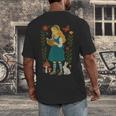 Alice In Wonderland Book Lover Lewis Carroll Rabbit Men's Back Print T-Shirt