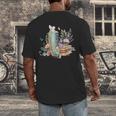 Alice In Wonderland Characters Lewis Carroll Book Lover Men's Back Print T-Shirt Alice In Wonderland Characters Lewis Carroll Book Lover Men's Back Print T-Shirt