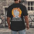 My Alone Time Is For Your Safety Coffee Lover Introvert Men's Back Print T-Shirt