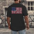 America US Flag Books Library Reading For Book Lover Reader Men's Back Print T-Shirt