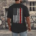 American Flag Loner Geeks Antisocial For Introvert Pride Men's Back Print T-Shirt