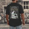 Anti-Social Book-Club Cat Graphic Men's Back Print T-Shirt