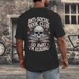 Anti-Social Book Club Go Away Im Reading Men's Back Print T-Shirt