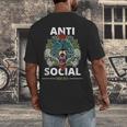 Antisocial Introvert I Like Being Alone Men's Back Print T-Shirt Antisocial Introvert I Like Being Alone Men's Back Print T-Shirt