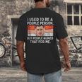 Antisocial Not A People Person Socially Selective Introvert Men's Back Print T-Shirt