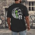 Astronaut Reading Book To Alien Moon Space Women Kids Men Men's Back Print T-Shirt Astronaut Reading Book To Alien Moon Space Women Kids Men Men's Back Print T-Shirt