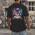 Astronomy Space Lover Books Bookworm Men's Back Print T-Shirt