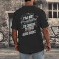 Audiobook Lover I’m Not Procrastinating Book Humor Men's Back Print T-Shirt