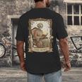 The Aunt Tarot Card Women Skeleton Aunty Book Lover Men's Back Print T-Shirt The Aunt Tarot Card Women Skeleton Aunty Book Lover Men's Back Print T-Shirt