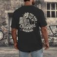 Banned Book Reading Bookish You Had Me At Trigger Warning Men's Back Print T-Shirt