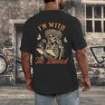 Banned Book Reading Squad Bookish I'm With The Banned Men's Back Print T-Shirt Banned Book Reading Squad Bookish I'm With The Banned Men's Back Print T-Shirt