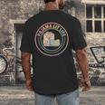 Bedtime Book Lover Reading Pajamas Men's Back Print T-Shirt