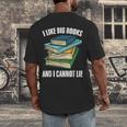 I Like Big Books And I Cannot Lie Book Reading Book Lover Men's Back Print T-Shirt I Like Big Books And I Cannot Lie Book Reading Book Lover Men's Back Print T-Shirt