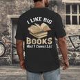 I Like Big Books And I Cannot Lie Book Reading Men's Back Print T-Shirt I Like Big Books And I Cannot Lie Book Reading Men's Back Print T-Shirt