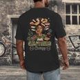 Big Cancer Energy Woman Camo Zodiac Book Teacher Men's Back Print T-Shirt
