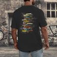 Book Abstract Art Drawing Painting Graphic Book Men's Back Print T-Shirt