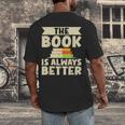 The Book Is Always Better Thriller Men's Back Print T-Shirt The Book Is Always Better Thriller Men's Back Print T-Shirt