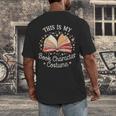 This Is My Book Character Costume Men's Back Print T-Shirt