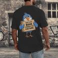 This Is My Book Character Costume Pigeon Kids Reading Men's Back Print T-Shirt