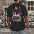 My Book Club Reads Between The Wines Men's Back Print T-Shirt