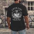 A Book A Day Keep The Mental Breakdown Away Men's Back Print T-Shirt