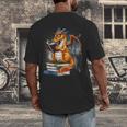Book Dragon Reading Book Lover Men's Back Print T-Shirt Book Dragon Reading Book Lover Men's Back Print T-Shirt
