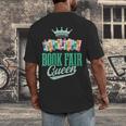 Book Fair Queen Literature School Book Fair Event Men's Back Print T-Shirt