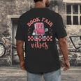 Book Fair Vibes School Librarian Retro 70s Reading Bookworm Men's Back Print T-Shirt Book Fair Vibes School Librarian Retro 70s Reading Bookworm Men's Back Print T-Shirt