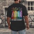 Book Flower Radicalized By Basic Decency Feminist Lgbt Men's Back Print T-Shirt Book Flower Radicalized By Basic Decency Feminist Lgbt Men's Back Print T-Shirt