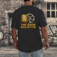Book Love Scene The Book Was Better Bookworm Vibes Men's Back Print T-Shirt Book Love Scene The Book Was Better Bookworm Vibes Men's Back Print T-Shirt