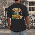 Book Lover Elephant Reading Books Library Read Books Be Kind Men's Back Print T-Shirt